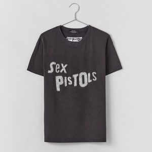 Bershka Sex Pistols embellished pearl tee
